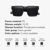 1Pc  Oversized Square Sunglasses Children Retro Mirror Lens Eyewear Shades Uv400 Protection Punk Sun Glasses