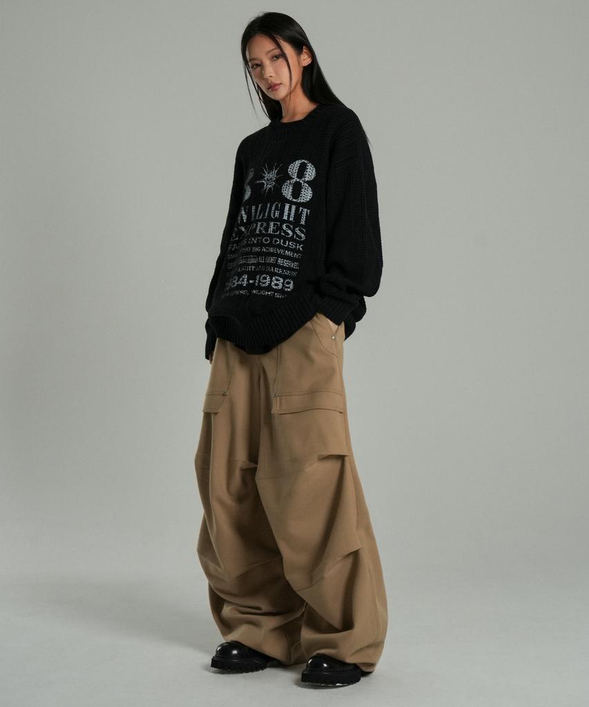 IDWS Agata Balloon Trouser Beige