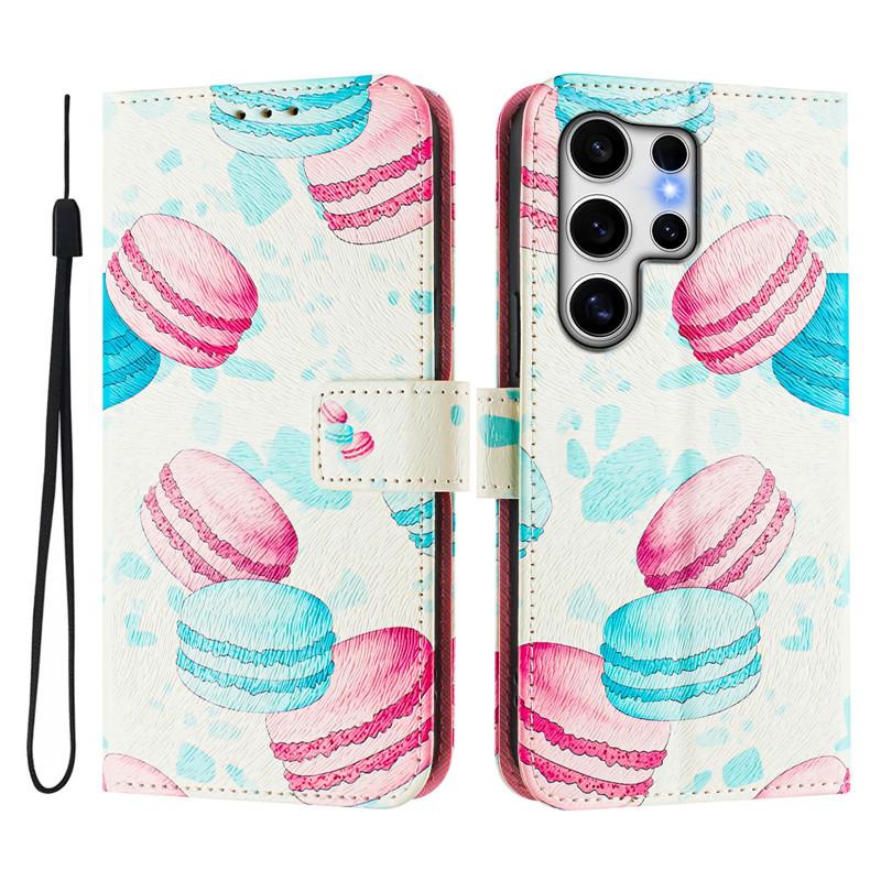 כיסוי עור יוקרתי נפתח עבור Samsung Galaxy S25 Edge כיסוי Flip עבור SAM S25+ Ultra Plus 5G תיקי ארנק כיסויי פרחים Etui 2025