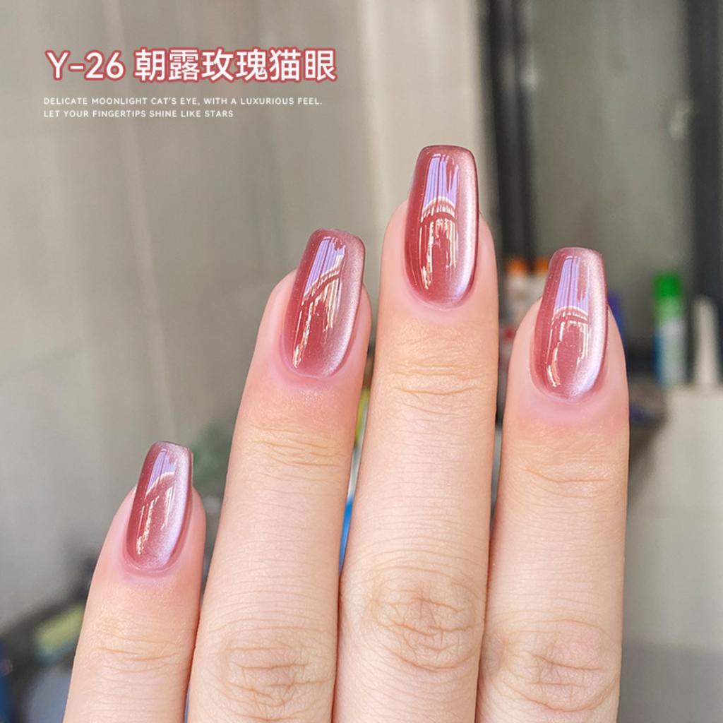 24pcs Nail Pieces Wearable Nails Ice Transparent False Nails 5ml