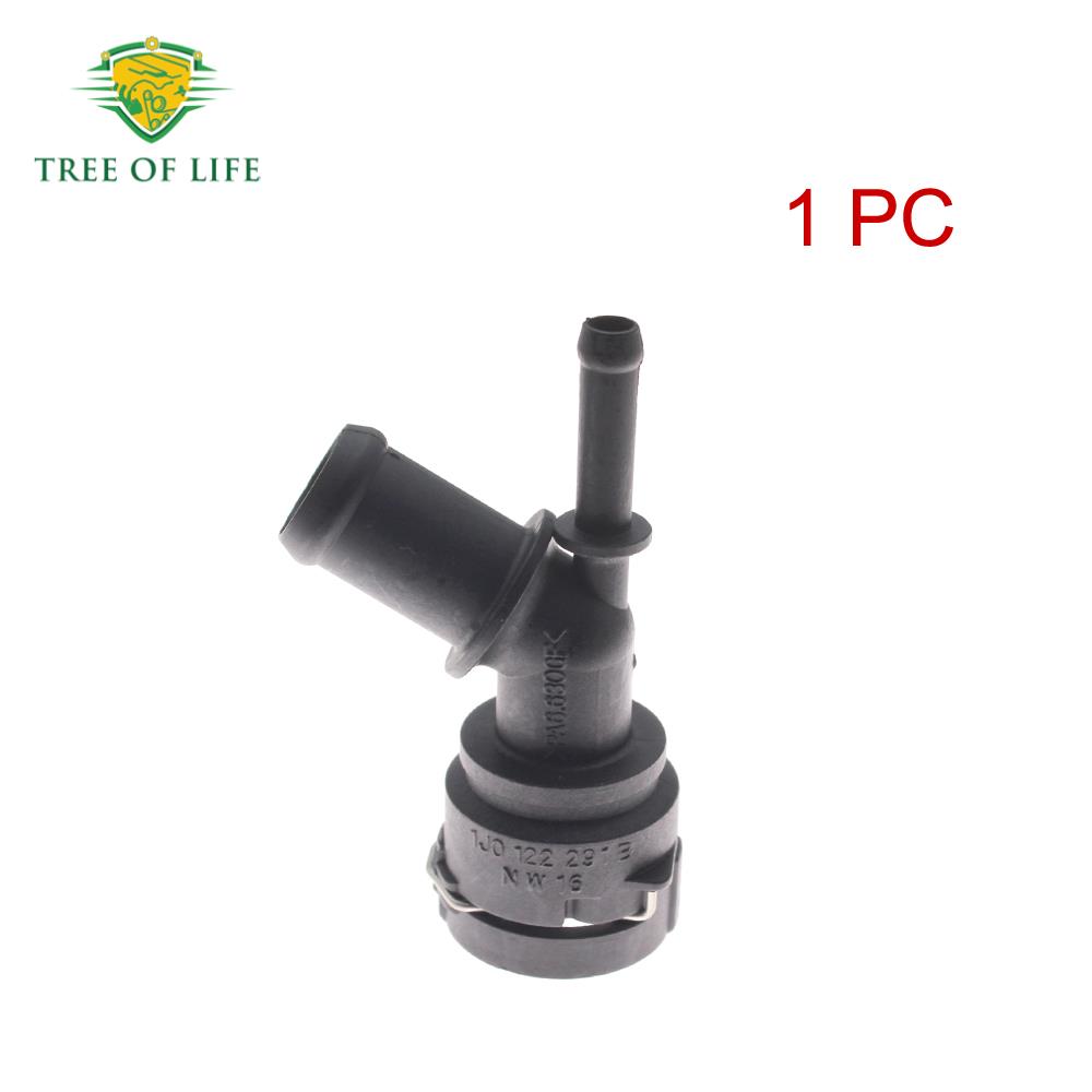 For 1998-2005 VW Jetta Golf 1.6 2.0 2.3 1.9T Water Tube Connector To Heater Core Coolant Outlet Flange Connector 1J0 122 291B