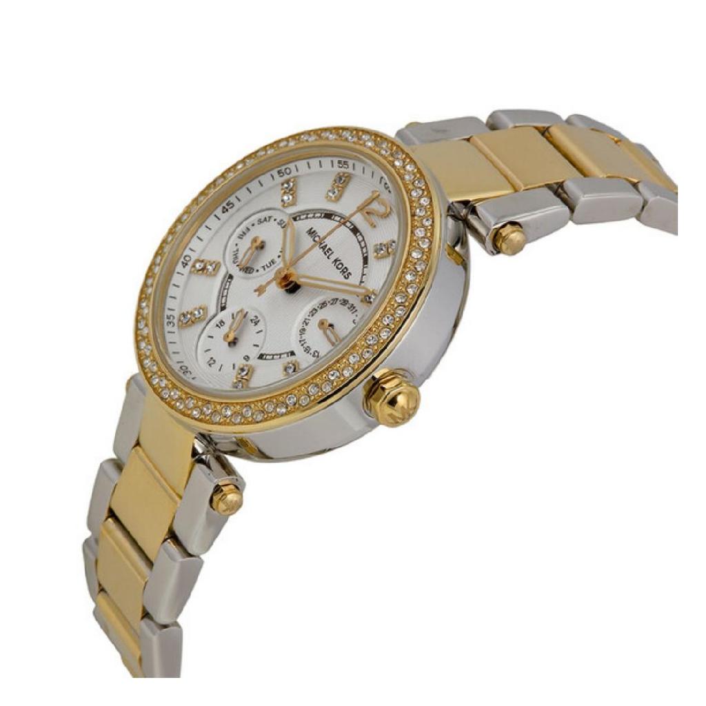 Michael Kors Women's Mini Parker Two-Tone Chronograph Watch MK6055