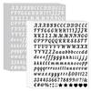 5 Sheets 0.5 Inch Art Letter Number Sticker Removable Handwritten Stationery Sticker Crafts Gifts DIY Diary Name Letter Stickers