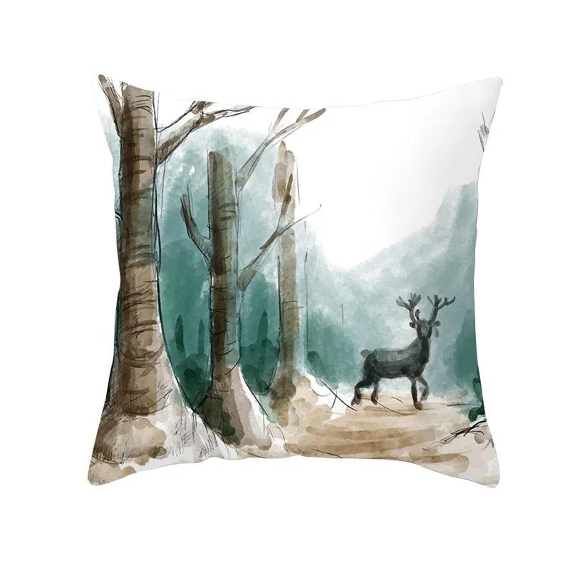 Christmas Tree Pattern Fashion Pillow Office Seat Cushion Cover Christmas Cover Luxury Home Decor