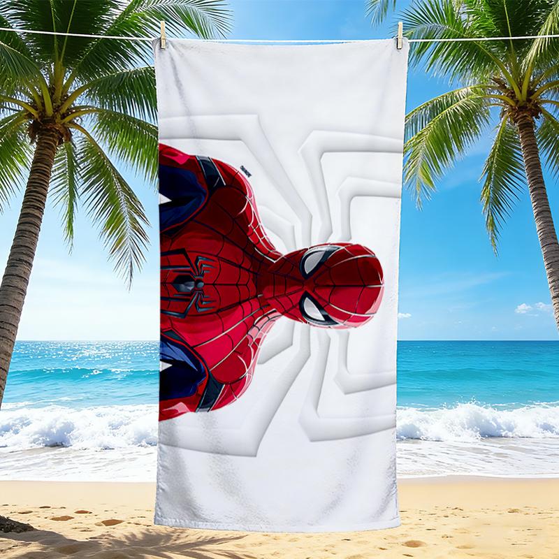 1Pc Spiderman Web Heroes Beach Towel Quick Dry Multiuse For Beach Pool Gym Yoga Home Travel Christmas Halloween Xmas Gift S1129