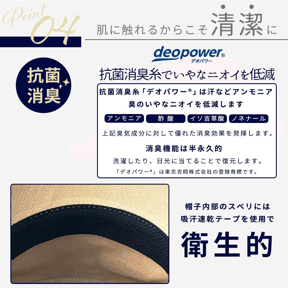 Champion Work and Black and Beige Size Cap, Men's Women's, 100% Cotton, (JP, Chart, 59.0 Cm, 61.0 Cm, Beige)