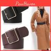 Buckle Chic Wide Belt Womens Stylish Accessory For Down Jackets Trench Coats And Jeans