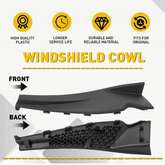 Black Windshield Wiper Cowl Extension Trim RH Side Fit Nissan Pathfinder 13-20