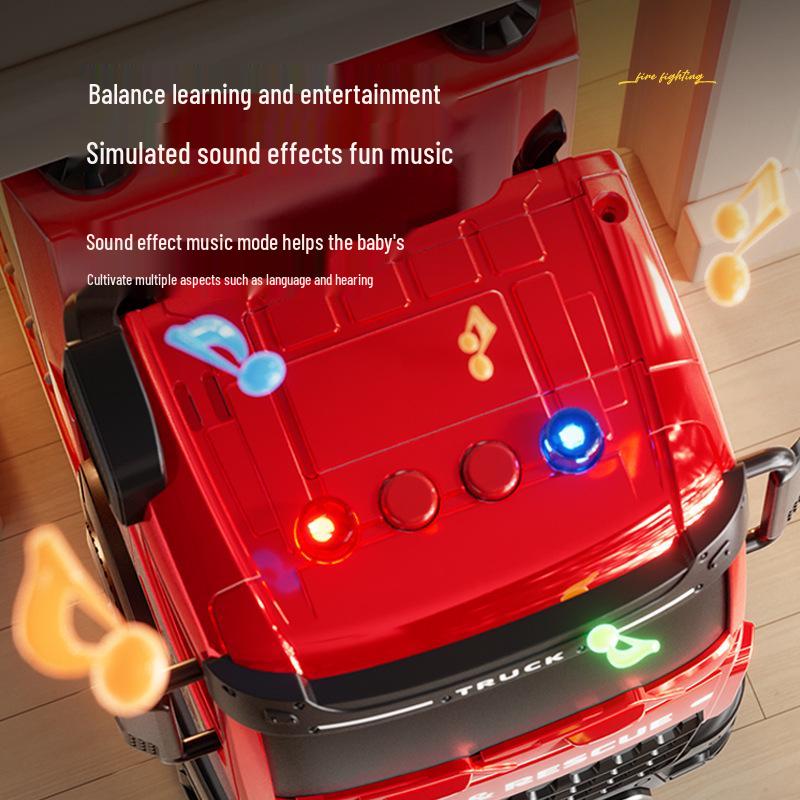 Children's Large Firefighter Truck Toy: Water-Spraying Alloy Model for Boys & Girls