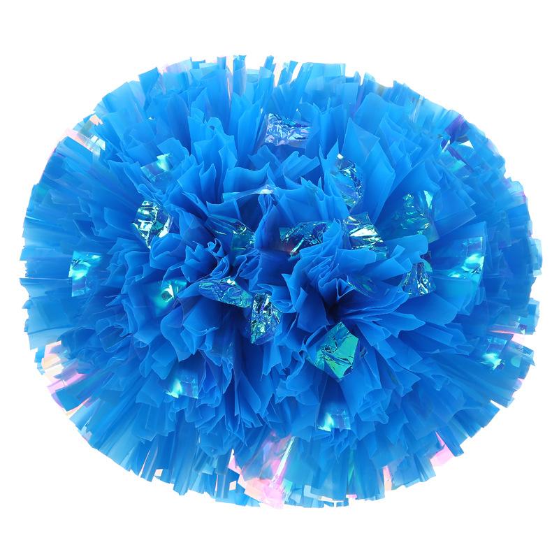 Rainbow Matte Pom Poms Colorful Hand Flowers Cheer Props Sports Meeting Accessories Aerobics Dance Ornaments Vivid Stage Tools