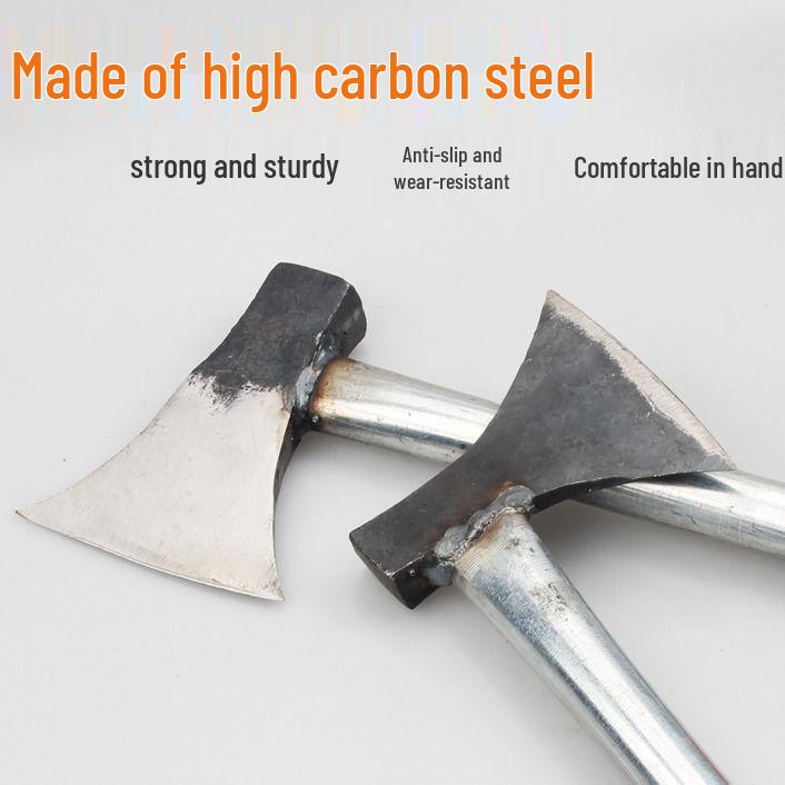 Carbon Steel Camping Axe: Versatile Tool for Gardening, Survival, Firefighting, and Wood Chopping
