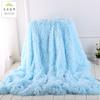INS Large Flannel Blanket Four Seasons Long Shaggy Plush Blankets For Couch Sofa Bed Winter Warm Soft Fluffy Faux Fur Bedspread