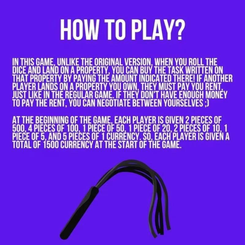 Adultopoly Board Game Couple Board Game Couple Opoly Board Game Entertainment Board Cards Games Couples Outdoor Portable Game