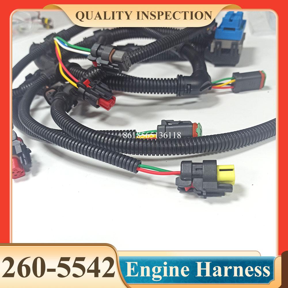 Excavator E323D C6.6 Engine Wiring Harness 260-5541 2605541 260-5542 2605542