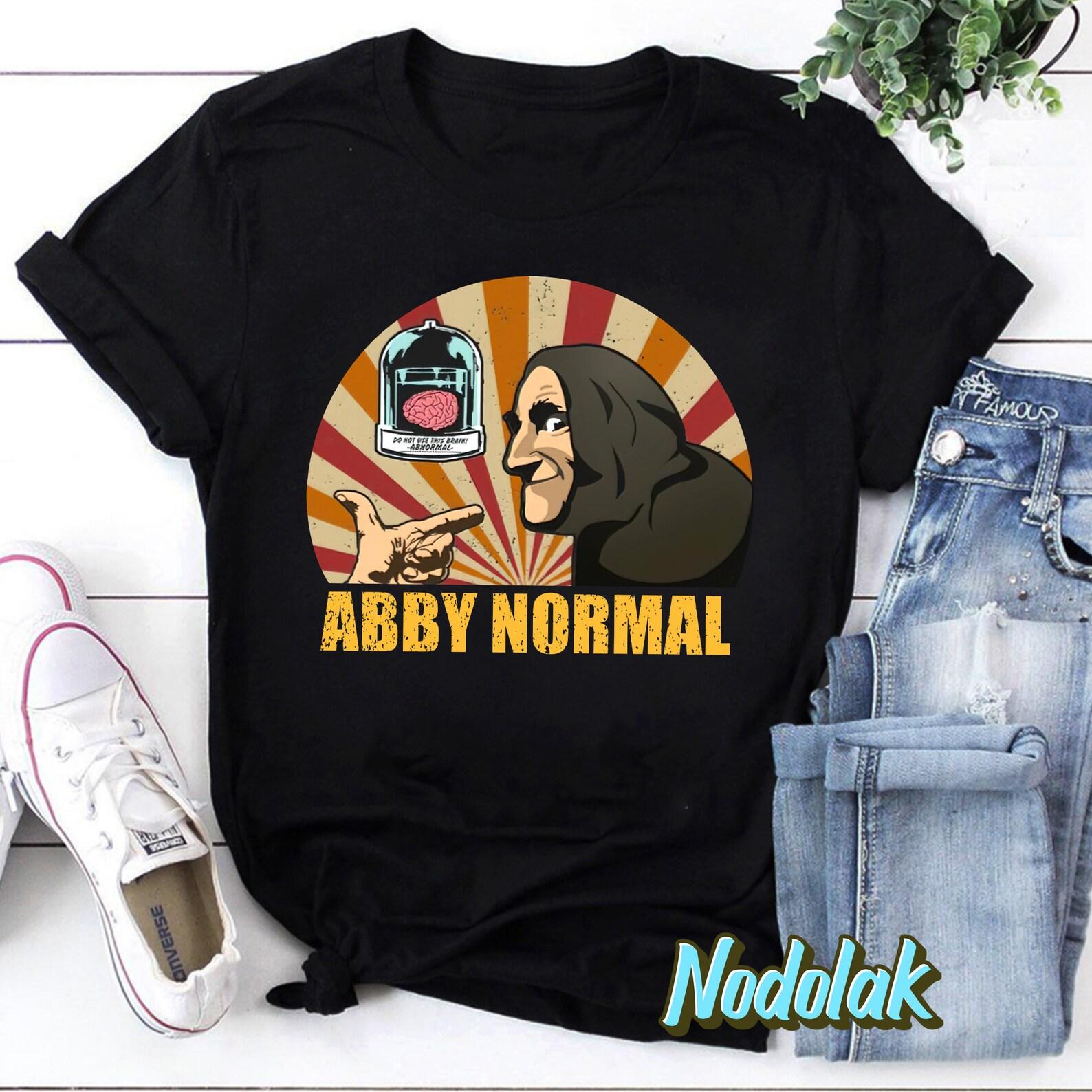 Abby Brain Normal Funny Vintage Movie T-Shirt, Frankenstein Shirt, Halloween Shirt 3XL