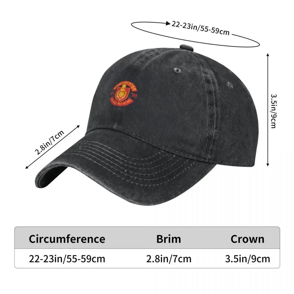 Football Is Everything - Manchester Squad Retro Baseball Cap Hat Luxury Brand Sports Cap Sun Hats For Women Men's