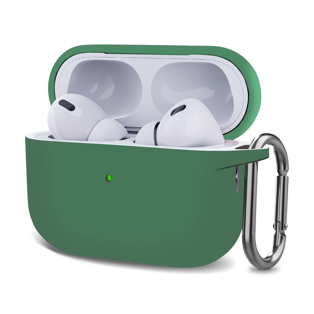 Suitable for AirPods Pro2 Apple 2026 Bluetooth Headset Silicone Solid Color One-piece Thickened Protective Case
