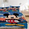 3pcs Mickey Design Disney Bedding Set, Includes Quilt Cover and Pillowcases, Suitable for All Seasons, Machine Washable, Ideal Gift for Fami