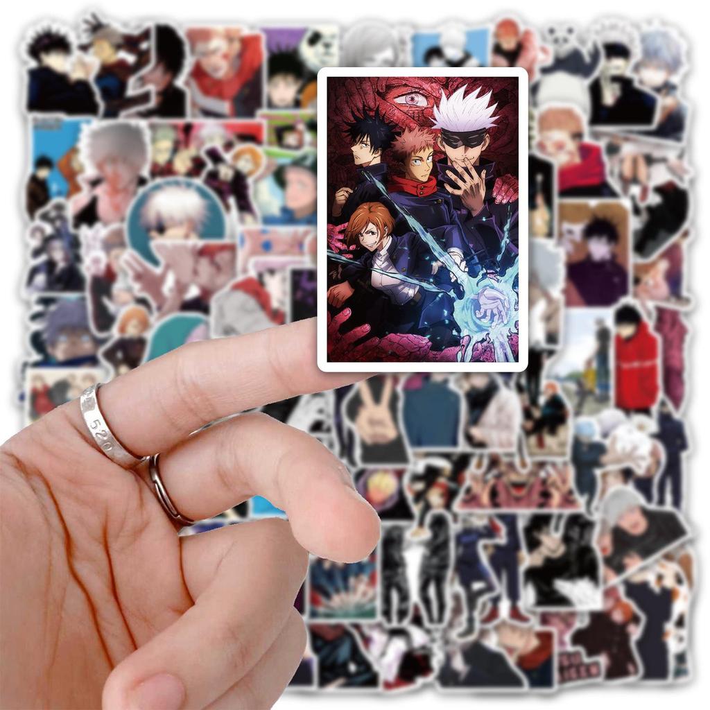 100 Jujutsu Kaisen Stickers Set: DIY Decor for Water Bottles, Phone Cases & Notebooks