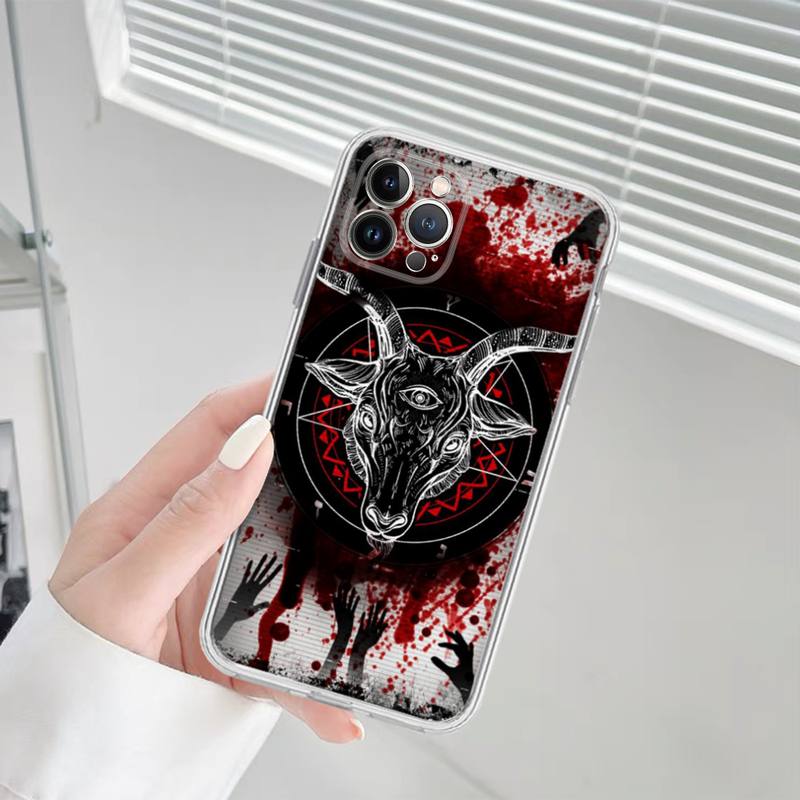 Pouzdro na telefon Ďábel Satan Silikonové Měkké pro iphone 14 13 12 11 Pro Mini XS MAX 8 7 6 Plus X XS XR Kryt