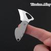 Keychain Pendant Mini Folding Cutter High Hardness Rust-resistant Portable Sharp Cutter Multi-purpose Titanium Alloy
