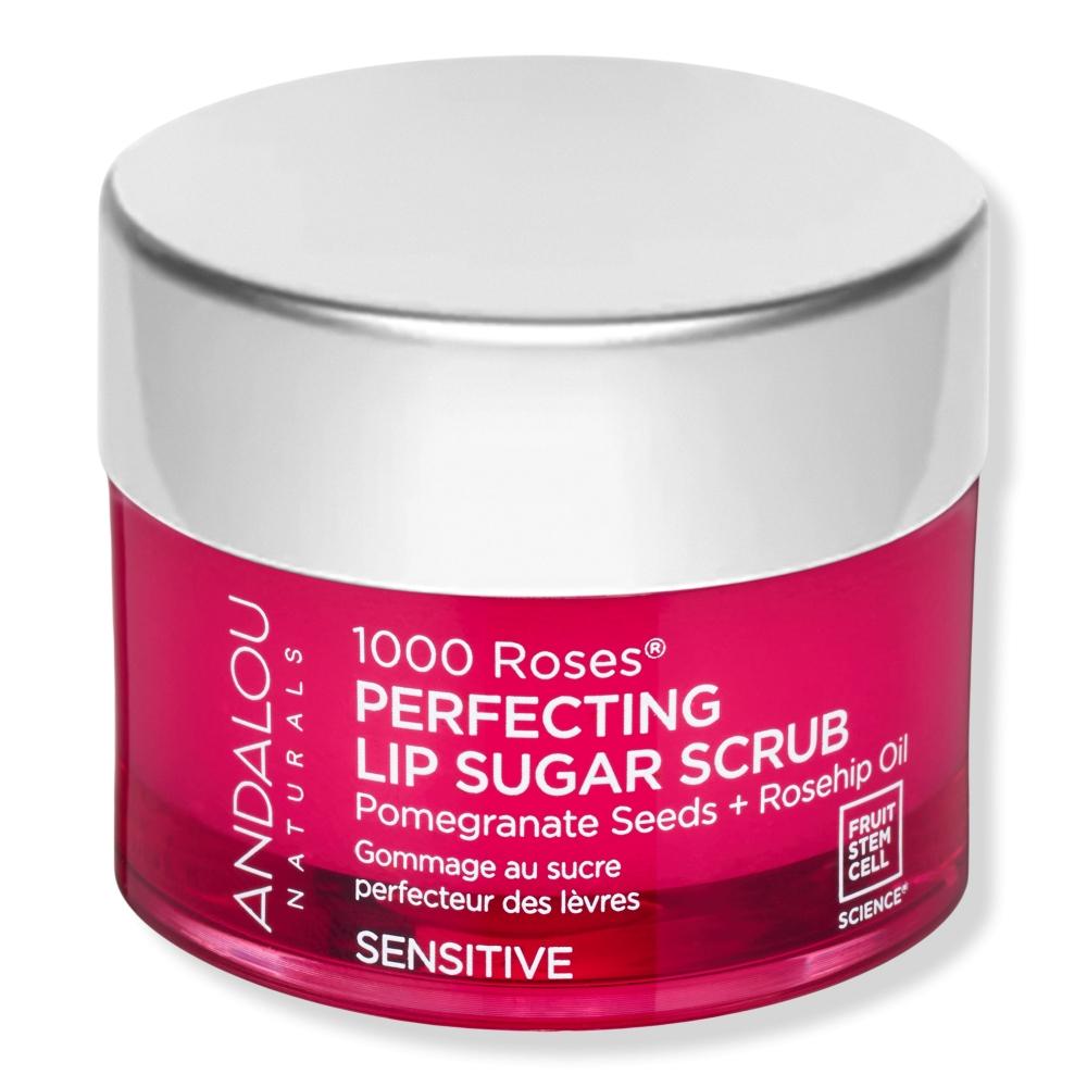 

Сахарный скраб для губ Andalou Naturals 1000 Roses Perfecting, 0,5 унции
