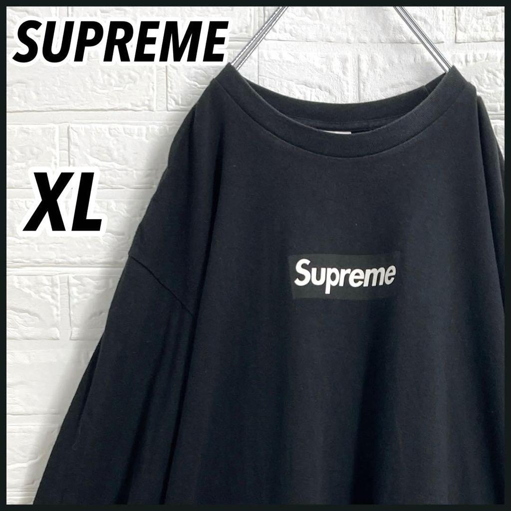 [USED] Rare XL Supreme Box Logo Long Sleeve T-Shirt (Black) worn by BTS Jungkook