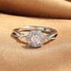2026 Flower Man Girl Ring Diamond Ring Flower High Sense Light Luxury Twist Arm Bouquet Flower Group Ring