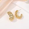 Fashion earrings hot-selling gold retro exaggerated stud earrings vacation style geometric earrings big earrings