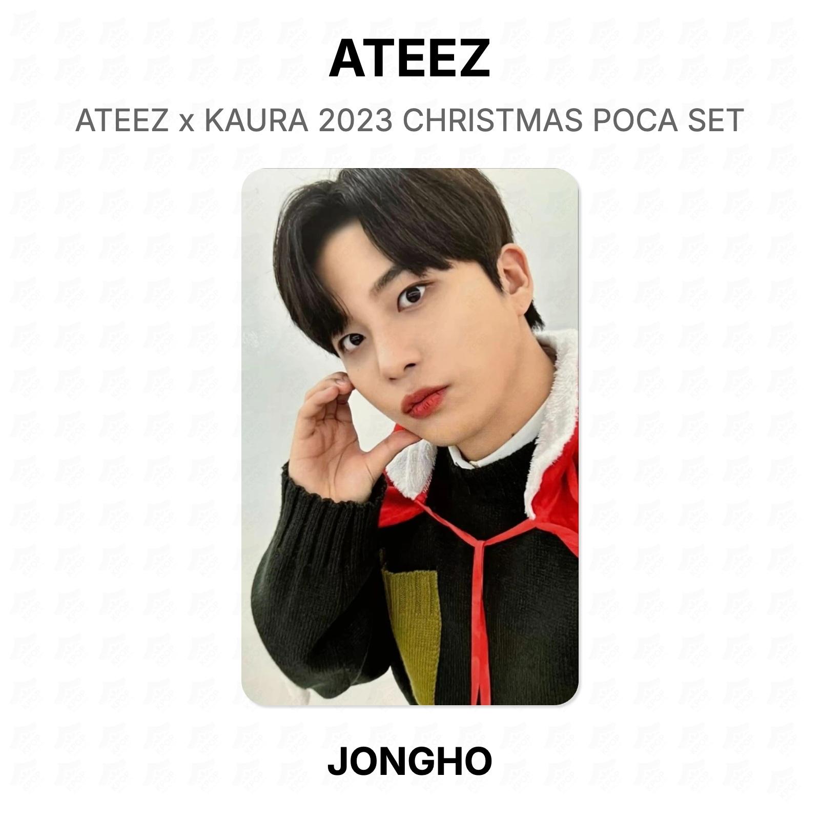 ATEEZ x KAURA 2023 CHRISTMAS POCA SET Official Photocard JONGHO