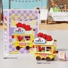 Non-Toxic Mini Food Cart Street View Building Blocks Micro Particle Diy Handmade Toys For Kids Creative Gifts Sets