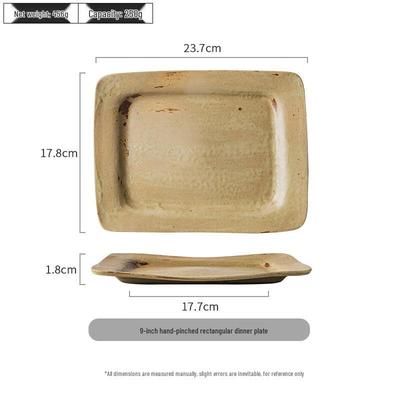 Wutuo Retro Japanese Ceramic Rectangular Plate