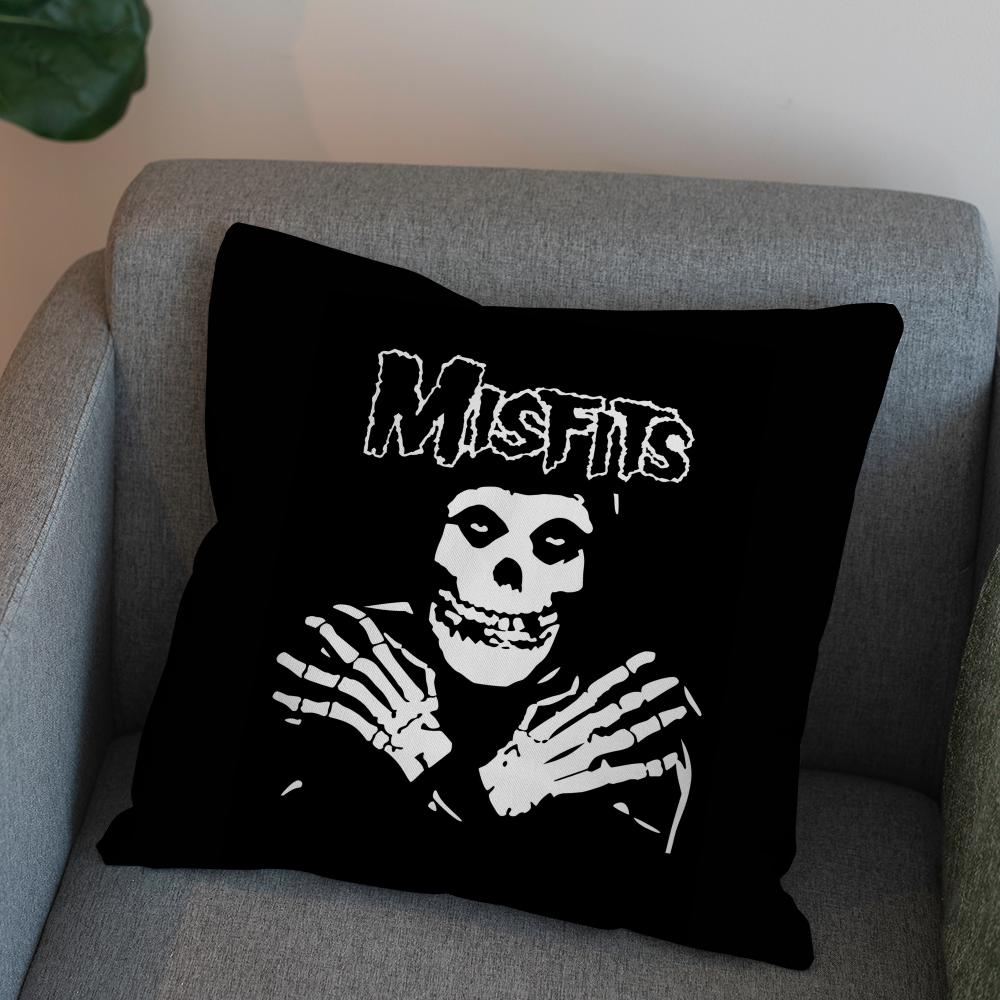 Band The MMisfits Pillow Case For Car Sofa Decorative Home Doublesided Print Plush Square Throw Pillow Cushion Cover