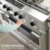 2pcs/1set Refrigerator Door Handle Covers Kitchen Appliance Decor Handles Prevent Stain Fridge Oven Handle Anti-Skid Anti-Static