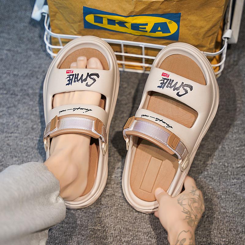 Fashion Men's and Women's New Summer Slippers Anti-slip Wear-resistant Sandals Lovers Thick Sole Beach Sandals Casual Sneakers