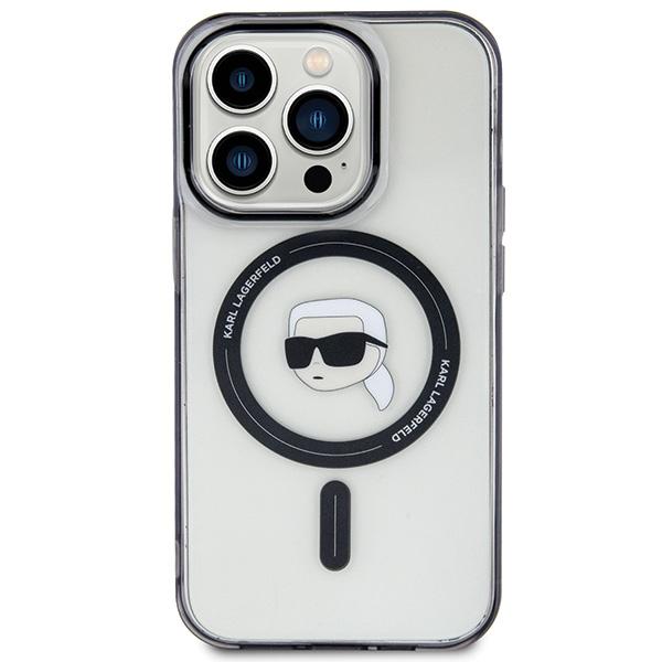 Karl Lagerfeld Klhmp15Lhkhnotk Iphone 15 Pro 6.1 Transparent Hardcase Iml Karl`s Head Magsafe