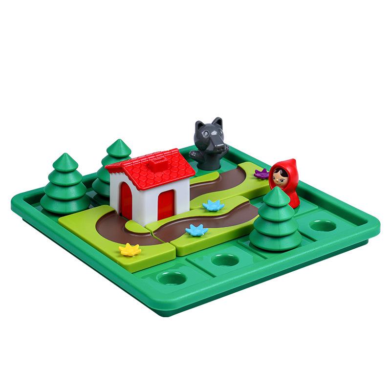 Little Red Riding Hood Parent-Child Puzzle Game for Ages 6+ – Engaging Logical Thinking Toy with Big Bad Wolf