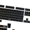 Midnight Rainbow Keycaps PBT Dye Sub for MX Hes  Mechanical Keyboard 142 Keys Fits 61 63 64 65 67 68 80