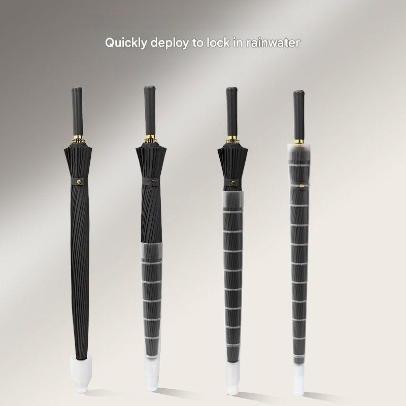 24 Bone Waterproof Long Handle Automatic Large Double People Umbrella Car Special Reinforced Strong Storm-resistant Umbrella