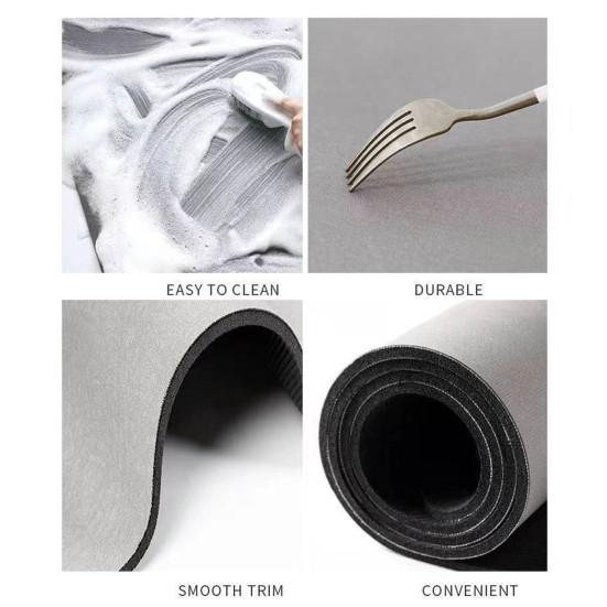 3D Floral Placemat Diatomaceous Earth Absorbent Flower Placemat Non-slip Decorative Heat Insulation Mat for Dining Table Home Decor