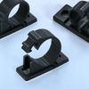 10Pcs Plastic Wire Clamp Holders Self-Adhesive Cable Tie Mounts  Electronics Cord Organization