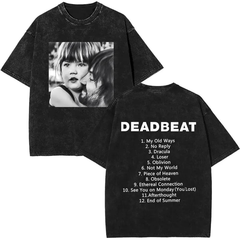 Tame Impala Deadbeat Grafik T-Shirt Vintage gewaschen Psychedelic Rock Unisex Lässiges Baumwoll-T-Shirt Herren Übergröße Kurzarm