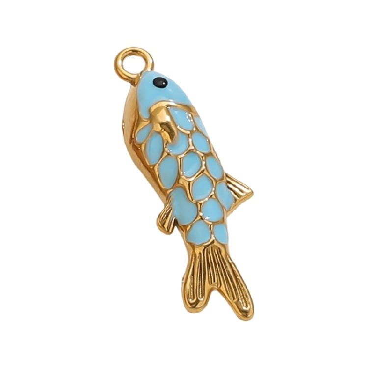 Creative Handmade Fish Pendant In Bright Colors Handmade Jewelry Accessory For Individualized Necklace Bracelet Design