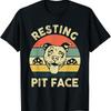 Funny Dog Pitbull Resting Pit Face_ Lover T Shirt