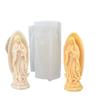 Prayer Mary Candle Molds Soft Silicone Plaster Making Tool New Portrait Mould  DIY Crafting