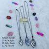 Empty Crystal Stone Holder Necklace Adjustable Natural Crystal Cage Necklace