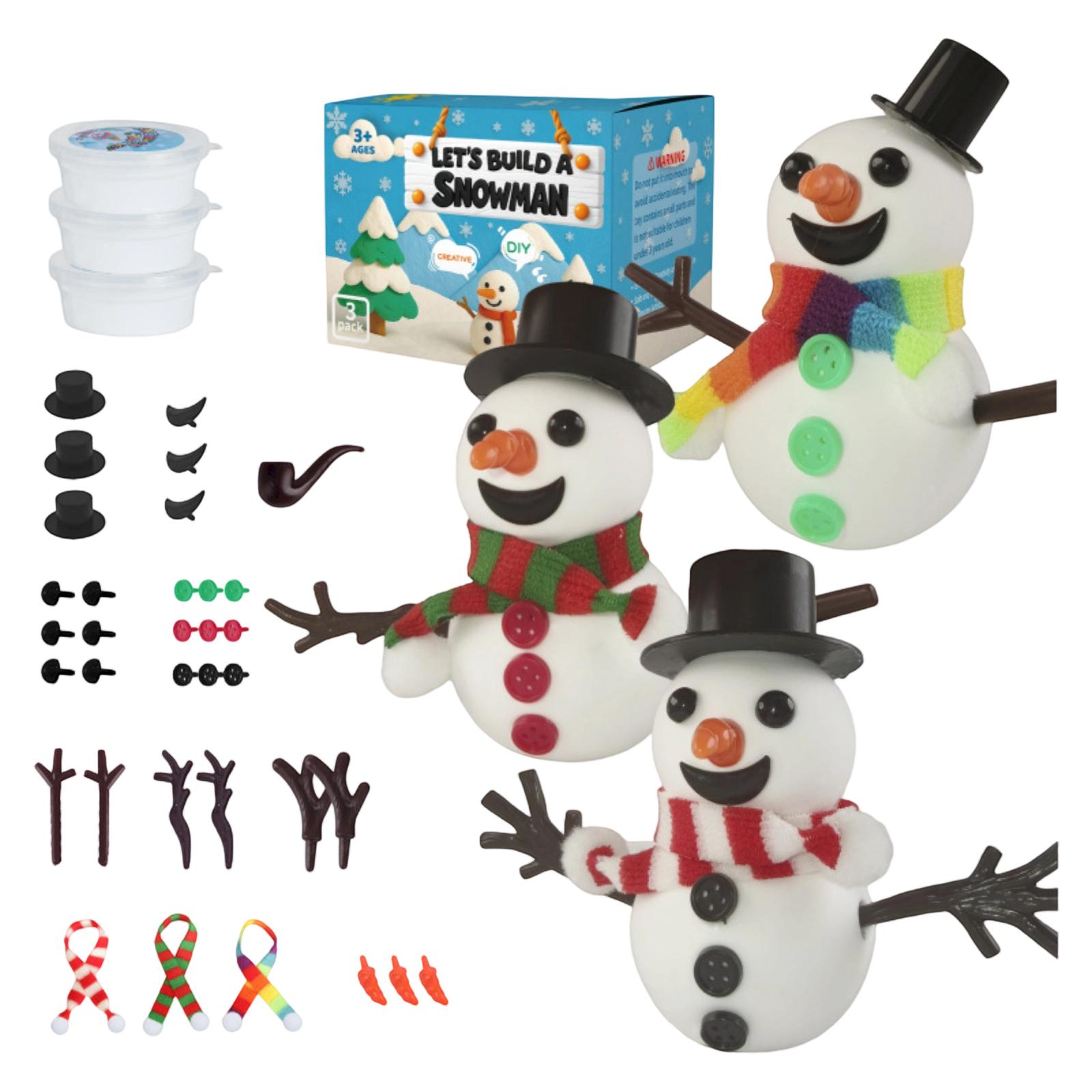 

DIY Snowman Making Kit, Christmas Crafts, Children s Dry Toy Gift One Size