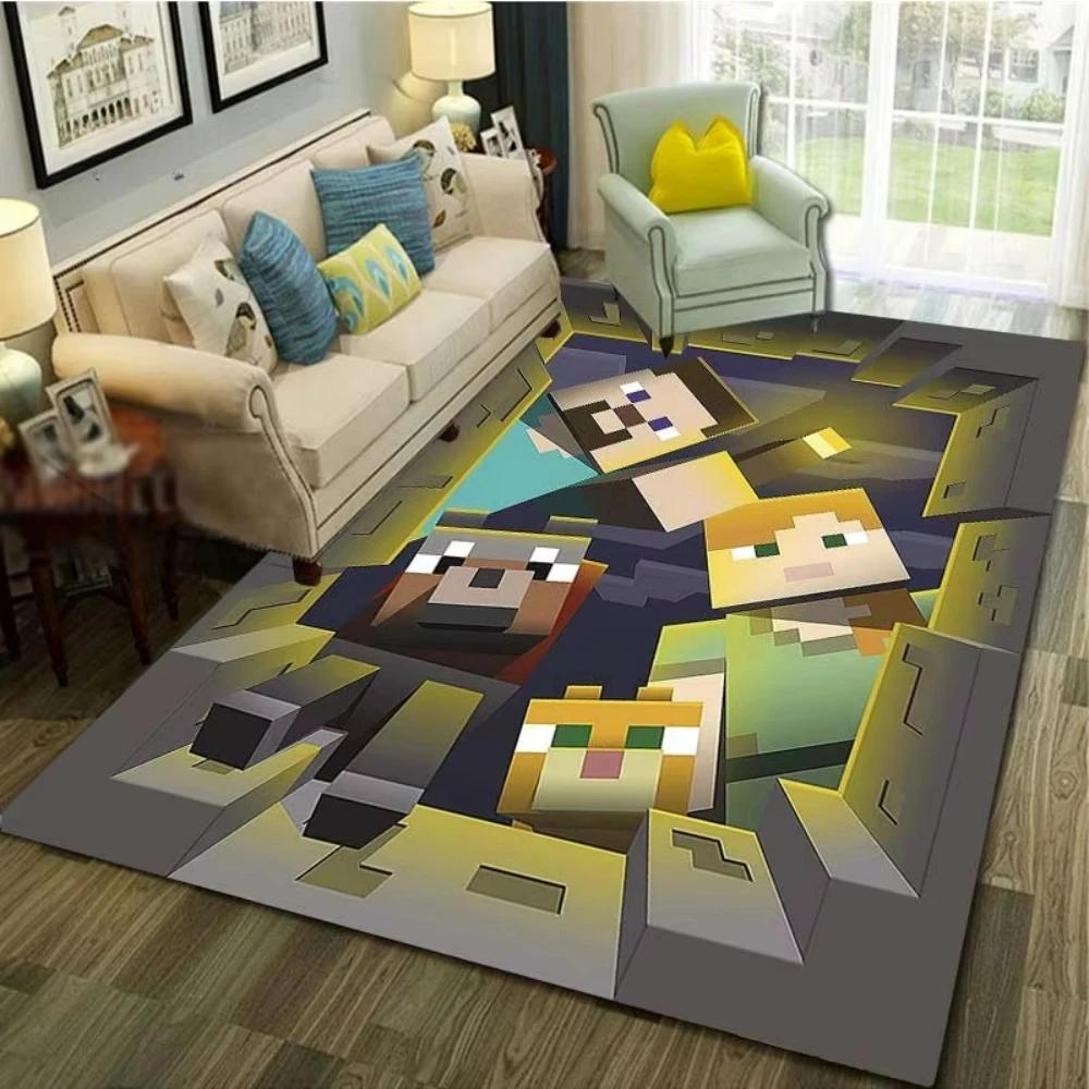 Cartoon Game Characters Carpet  for Living Room Modern Decor Bedroom Non-Slip Soft Rug Kitchen Floor Mat Entrance Doormat