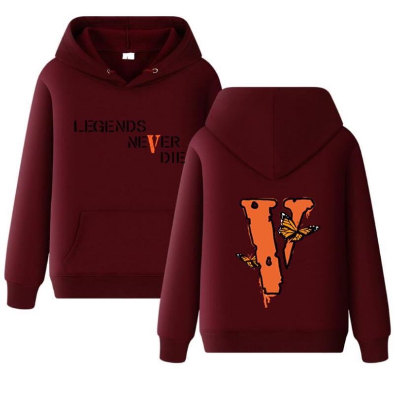 Kapuzenpullover Sweatshirts Unisex Mode Buchstaben Herren Damen Locker Langarm Schmetterling Hoodie