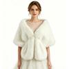 Imitation Fur Shawl Lapel Bride Cheongsam European and American Autumn and Winter Imitation Fox Fur Cape Shawl Female Spot